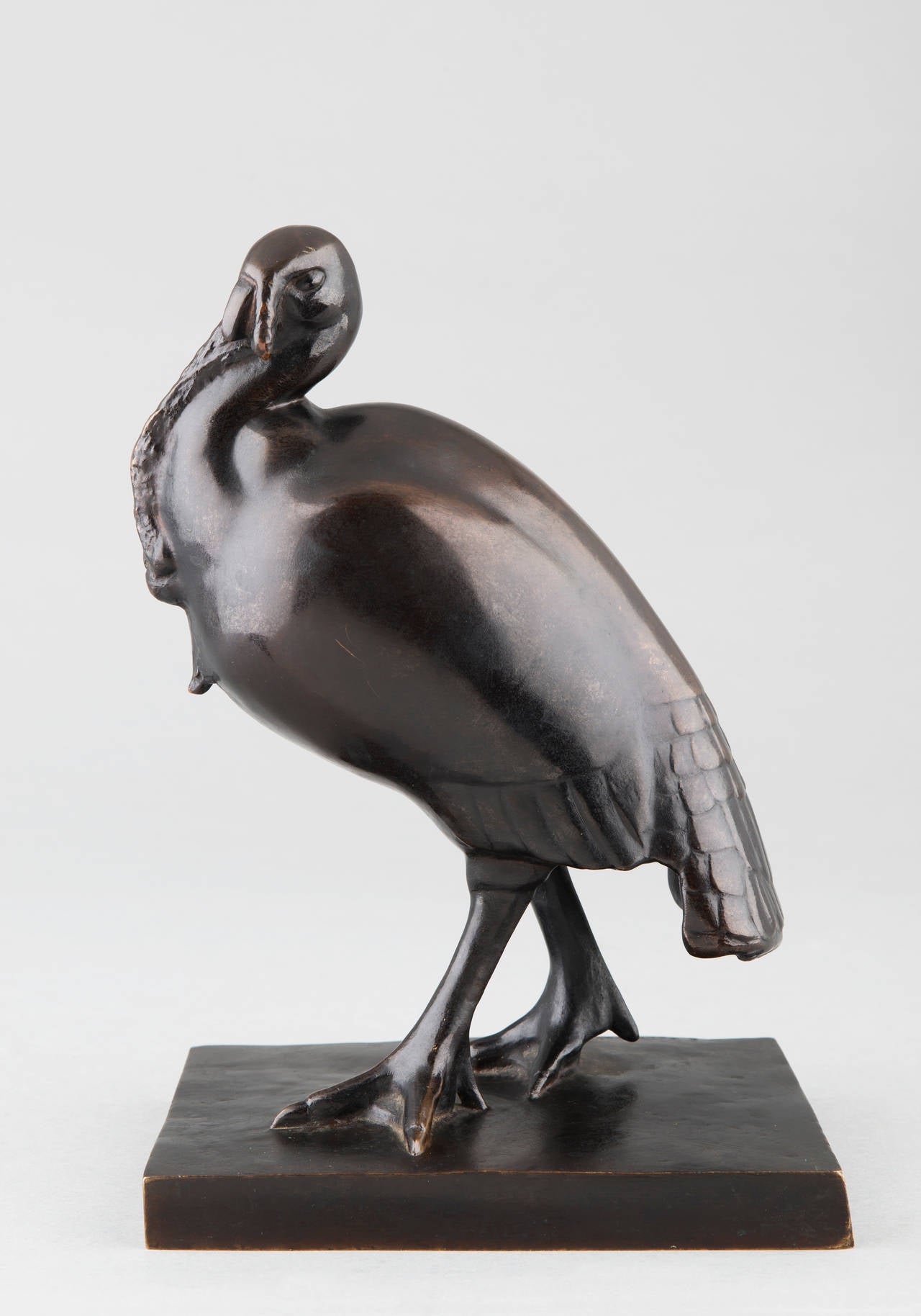 Boutarel "Wild Turkey" French Bronze Animal Sculpture, circa 1930