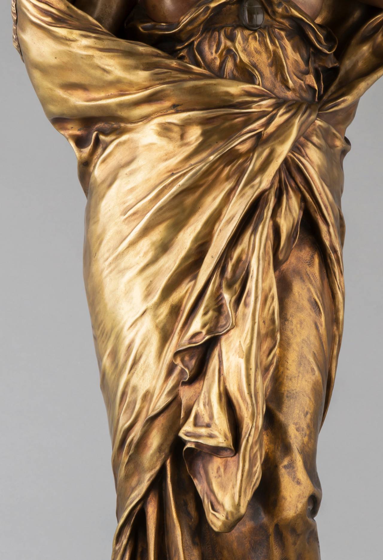 Art Nouveau Barrias French Figural Bronze Sculpture, 