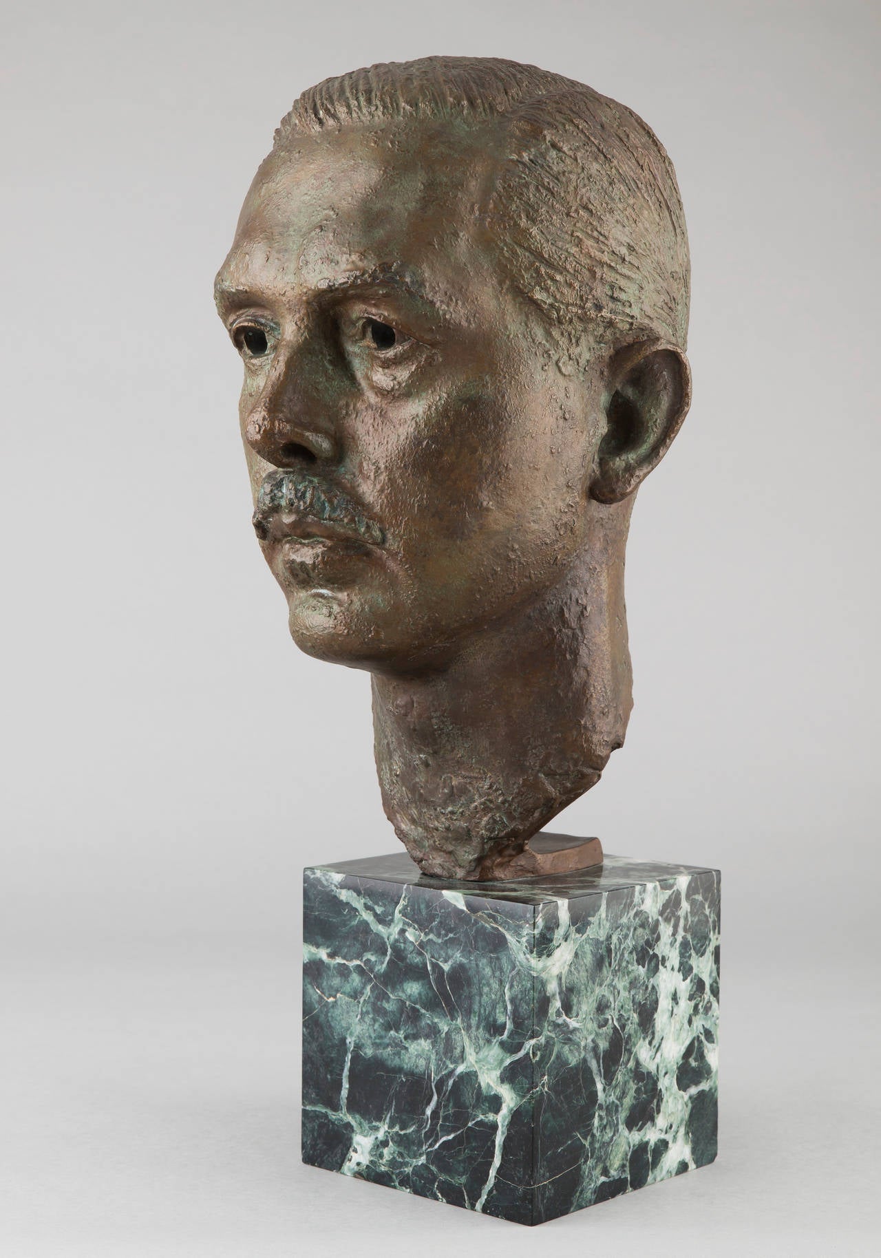 Breker French Figural Bronze Sculpture, "Portrait of Hans Gerling"