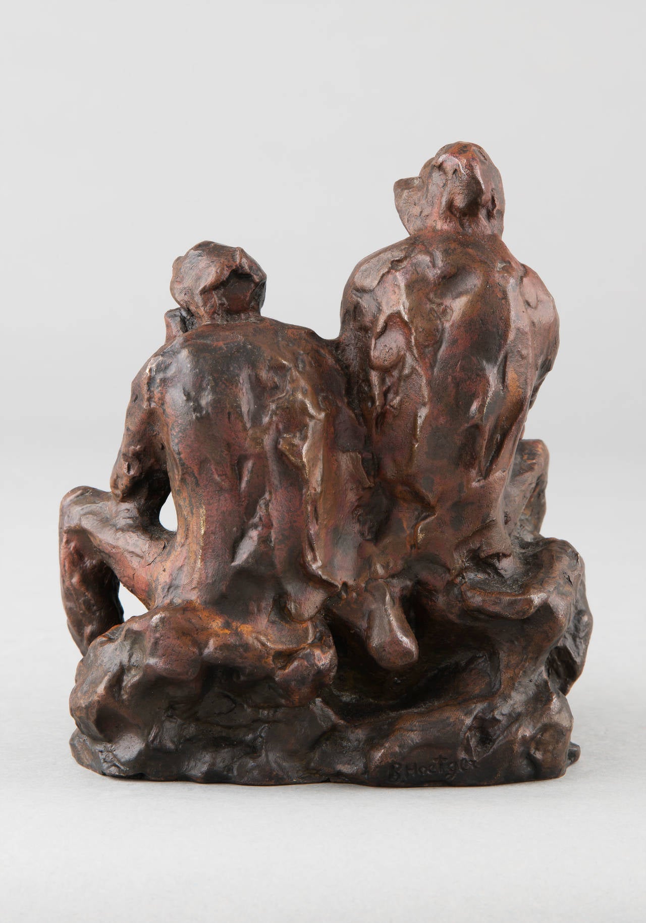 Hoetger German Figural Bronze Sculpture, 
