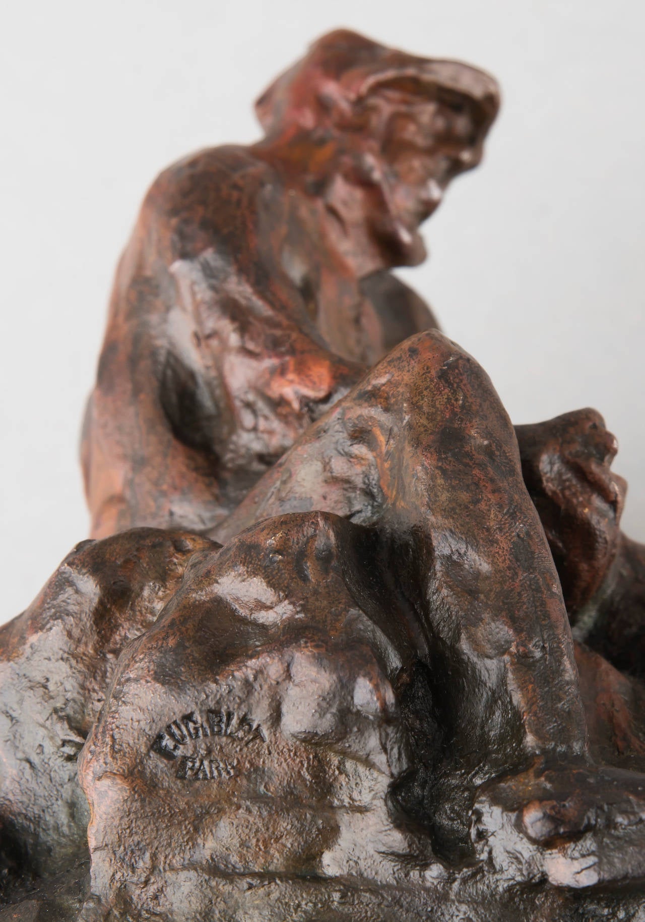 Early 20th Century Hoetger German Figural Bronze Sculpture, 