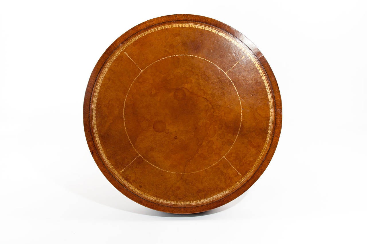 Mahogany Revolving Drum Table 2