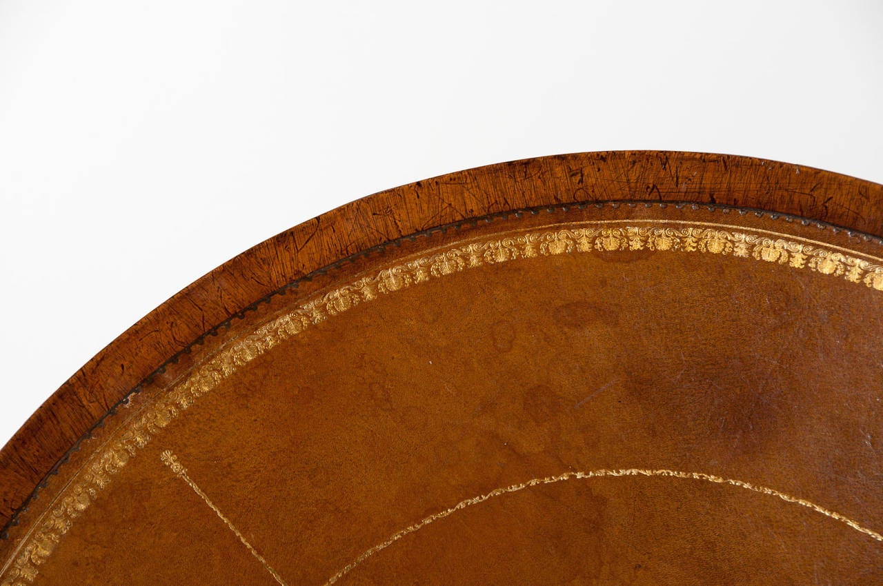 Mahogany Revolving Drum Table 3