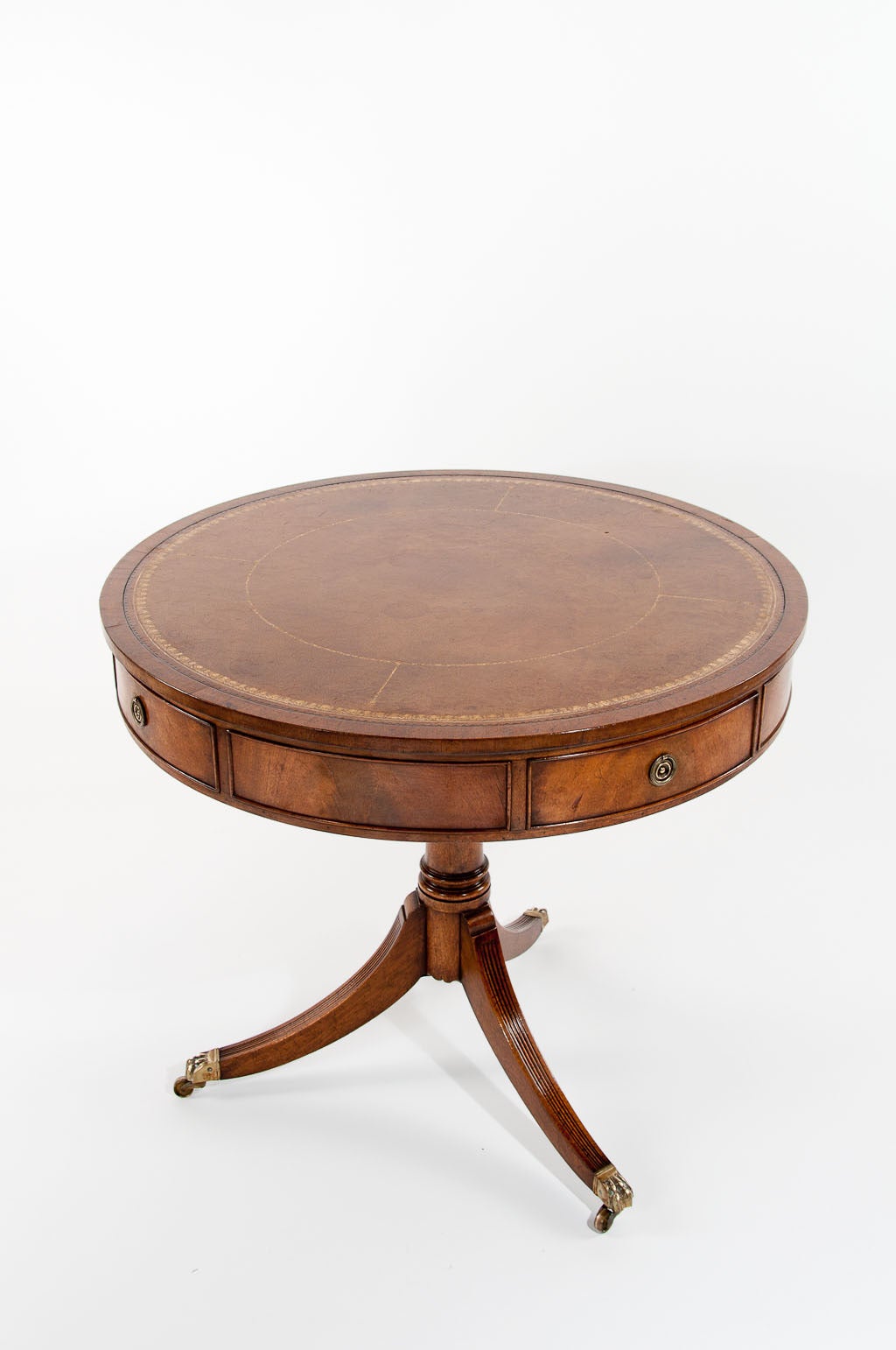 Mahogany Revolving Drum Table 4