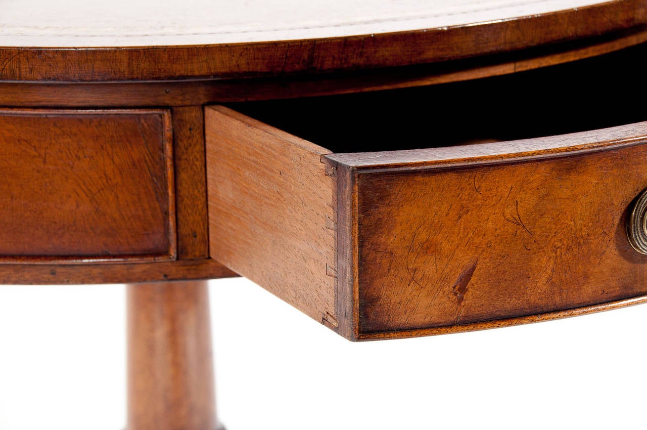 Mahogany Revolving Drum Table 1