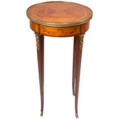 Fine French Inlaid Occasional Table