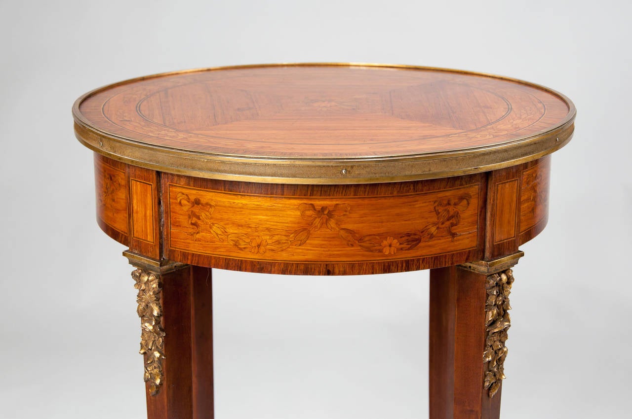 Fine French Inlaid Occasional Table 2