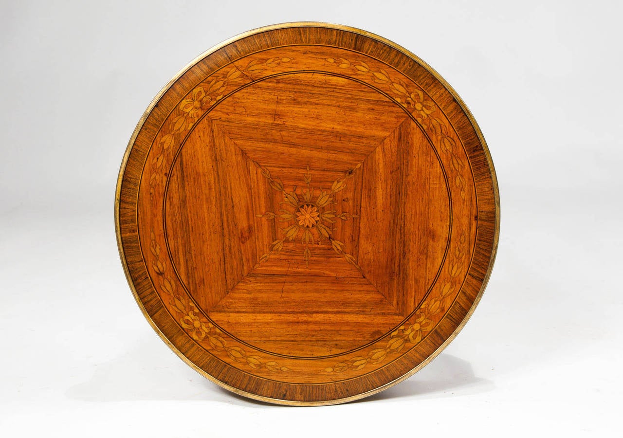 Fine French Inlaid Occasional Table 3