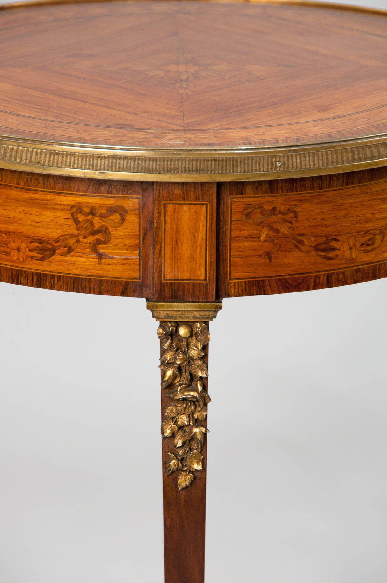 20th Century Fine French Inlaid Occasional Table