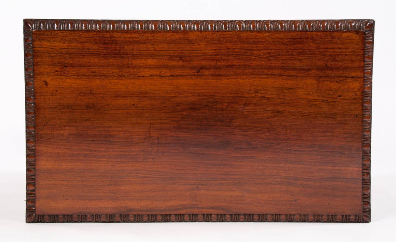 19th Century Heavily Carved Rosewood Side Table 6
