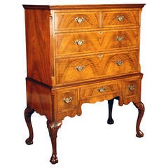 Walnut Chest on Stand