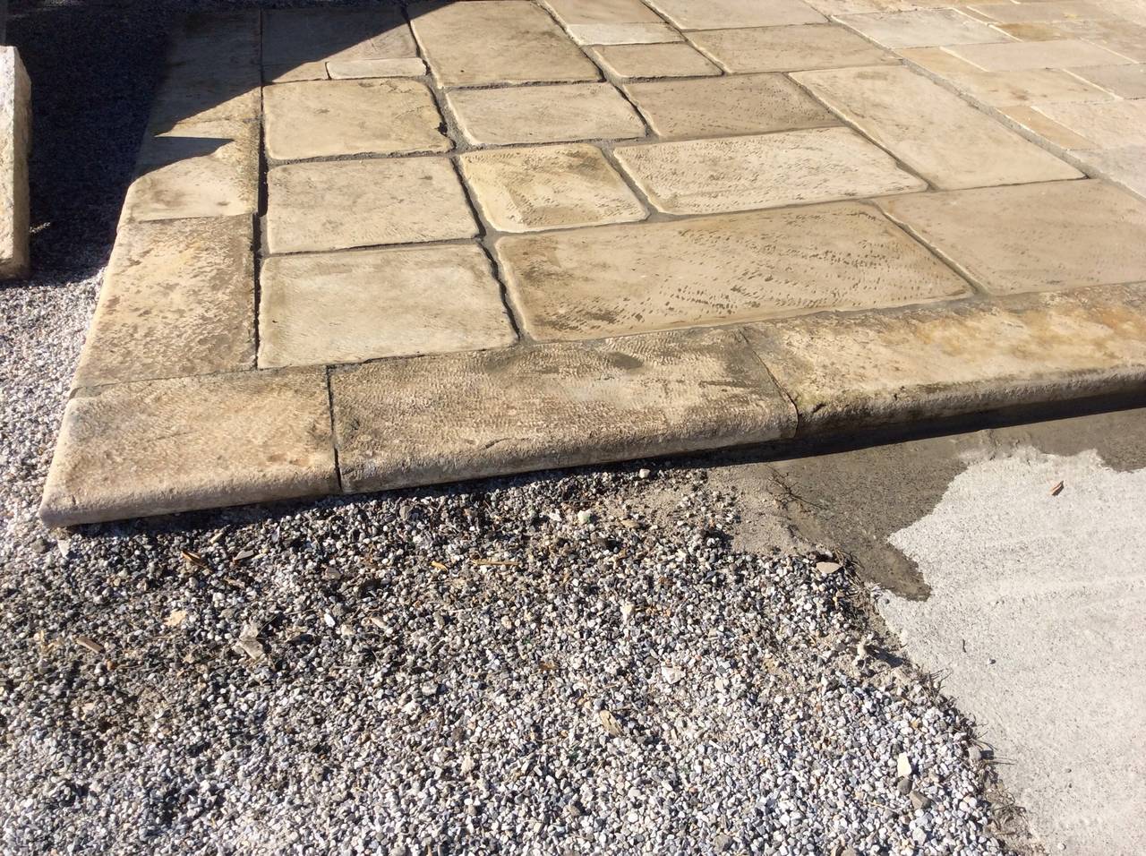 French Antique Floors Opus ( Dalles De Bourgogne ) Limestone, 17th-18th Century 1