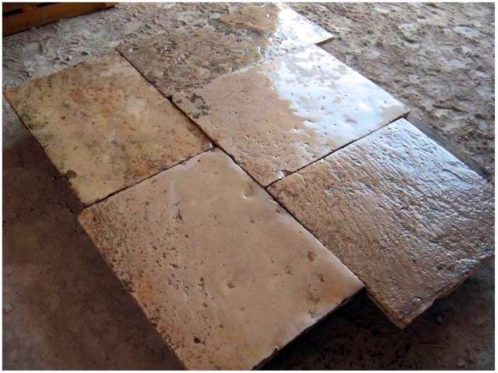 French antique limestone floors, 