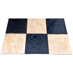 Antique Reclaimed Limestone flooring Black & White CASTLE