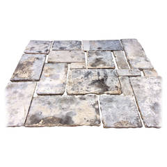 Antique Reclaimed French Stone Floors, 17th - 19th Century