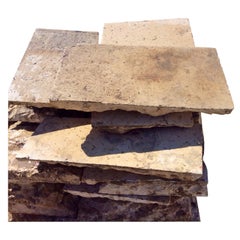 Anciennes planches de sol en pierre française « originale » Dalle de Bourgogne, 17ème siècle