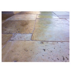 Antique French Limestone Floors "Dalle De Bourgogne" 17th Century