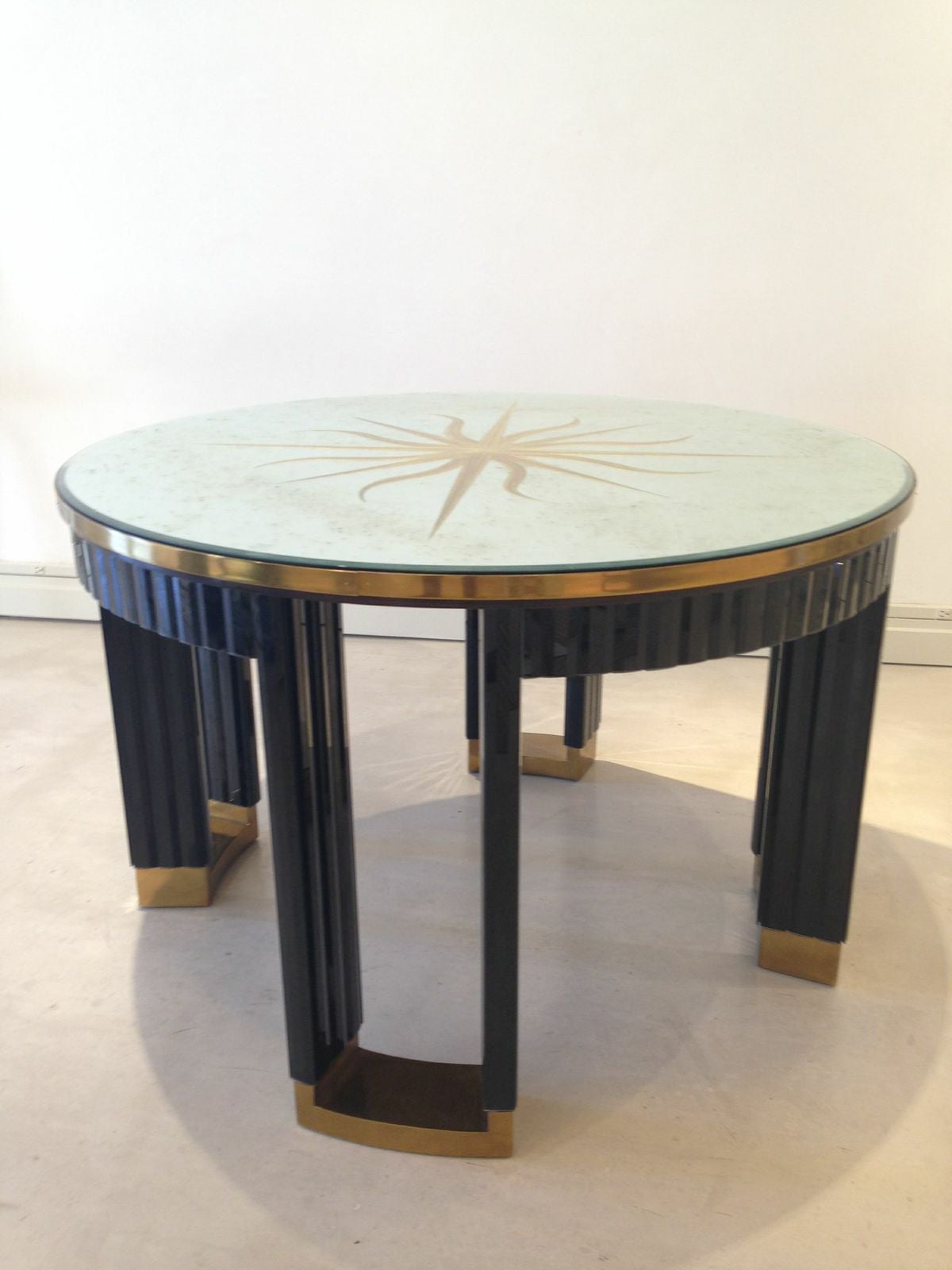 This Art Deco style table once stood on the floor of the Peter Marino designed VBH shop on Madison Avenue.