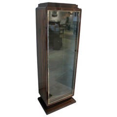 French Art Deco Style Calamander Vitrine Cabinet