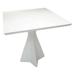 White Plaster Center Table with Star Base 10
