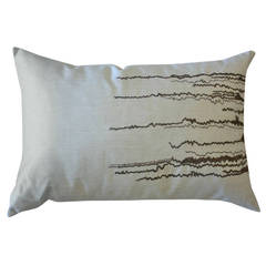 Emily Sumers Studio Line Waterfall Embroidery Pillow