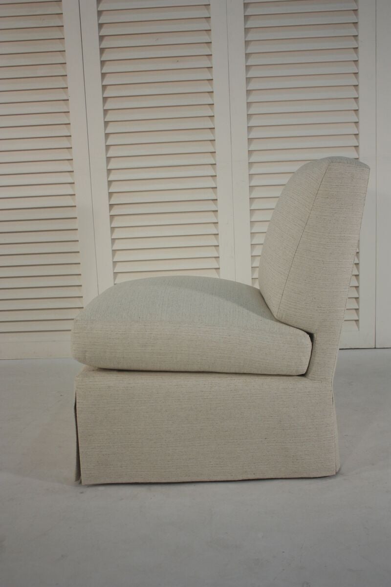 Mid-Century Modern Slipper Chair Inspired by a Billy Baldwin Slipper Chair For Sale