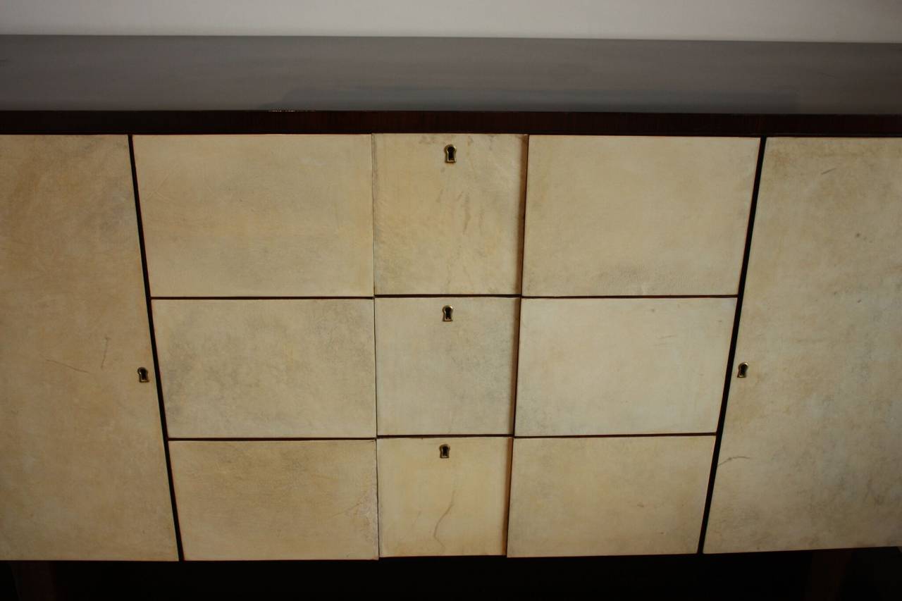 Brass French Art Deco Cabinet For Sale