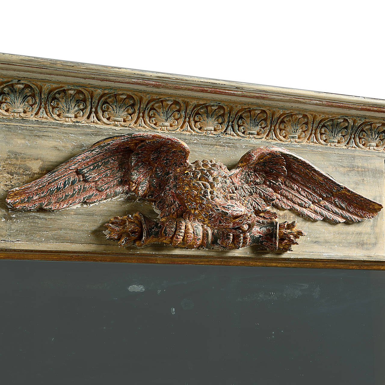 Regency Gilt and Decorated Mirror, England circa 1810