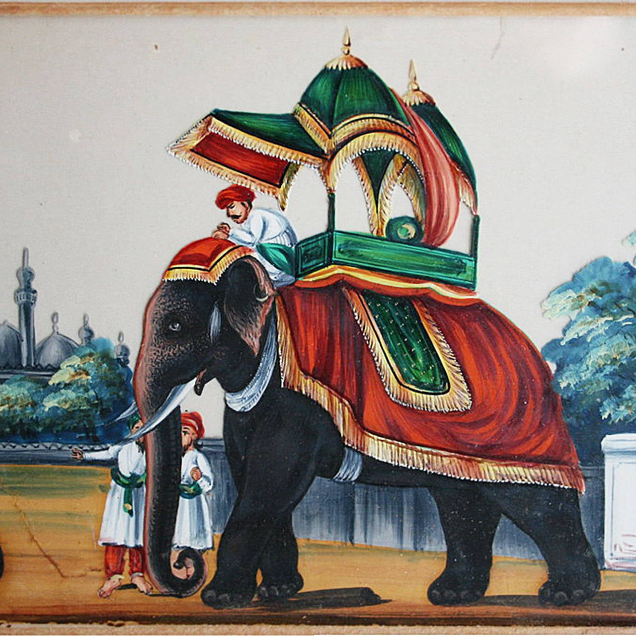 painted elephants of india