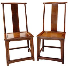 19th Century Chinese Rosewood Chairs in the Ming Style