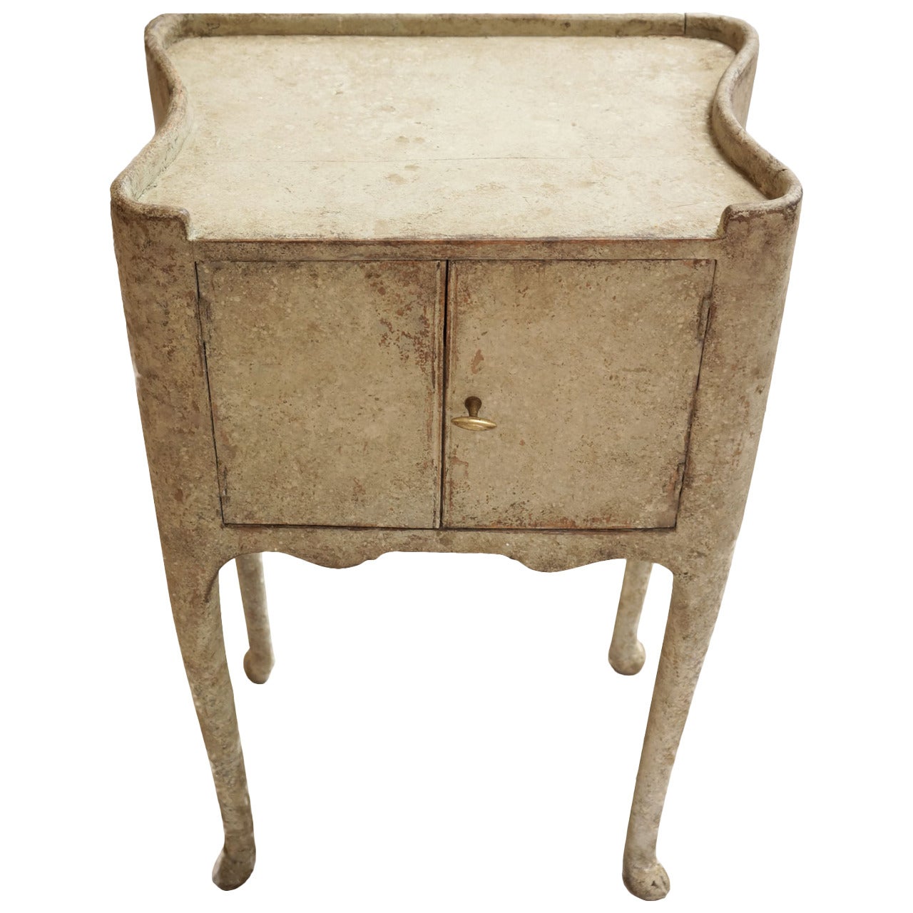 Early 19th Century Swedish Painted Side Table Cabinet For Sale