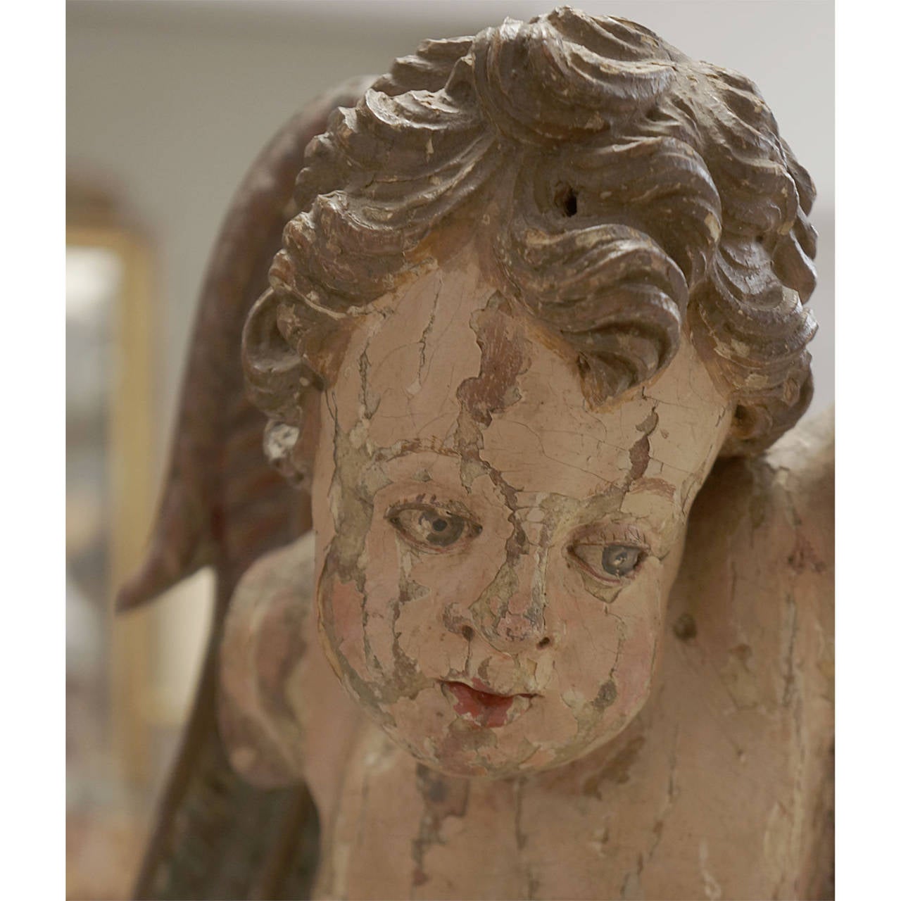 Other 17th Century Italian Wooden Angel For Sale