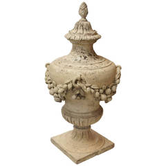 19th Century French Composite Stone Urn