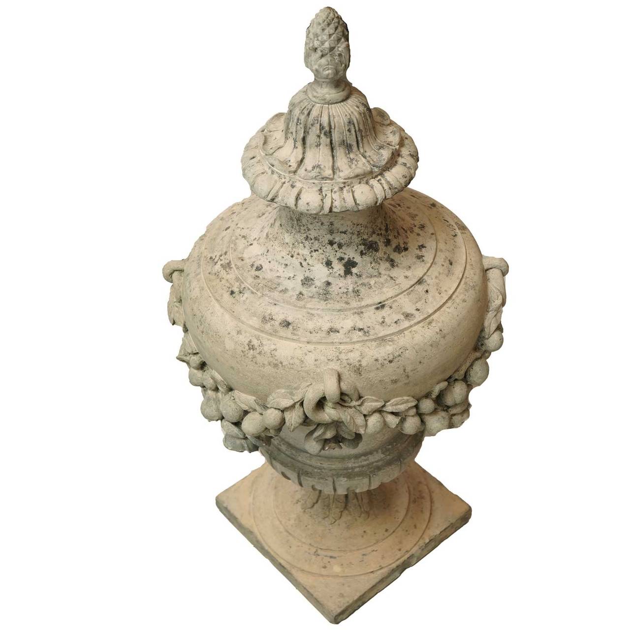 19th Century French Composite Stone Urn