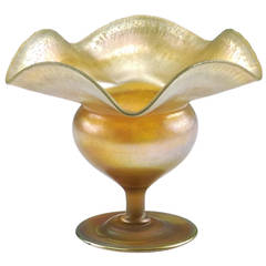 L.C. Tiffany Gold Favrile Vase