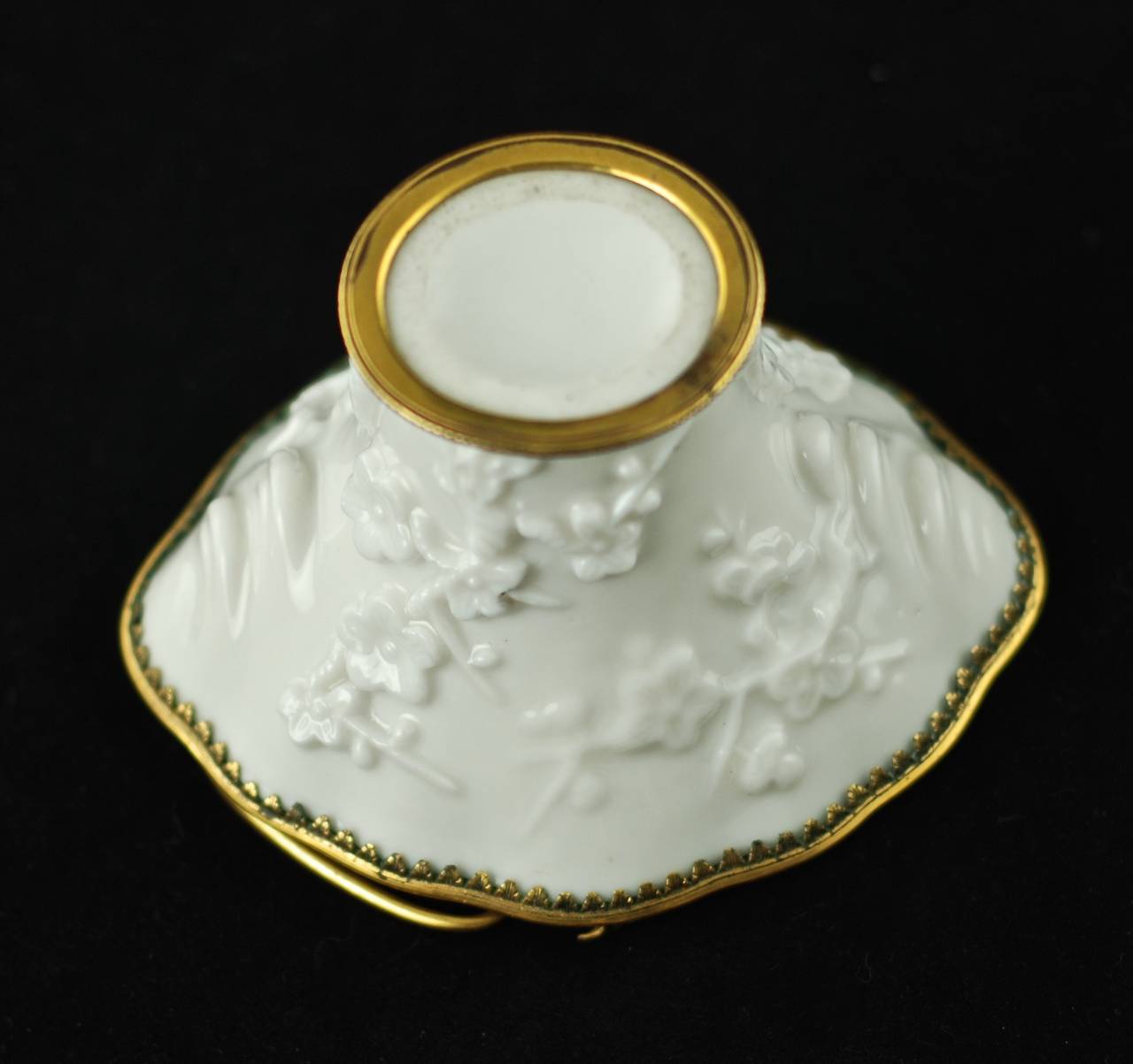 Kangxi Period Blanc de Chine Porcelain Libation Cup with Ormolu Mounts 2
