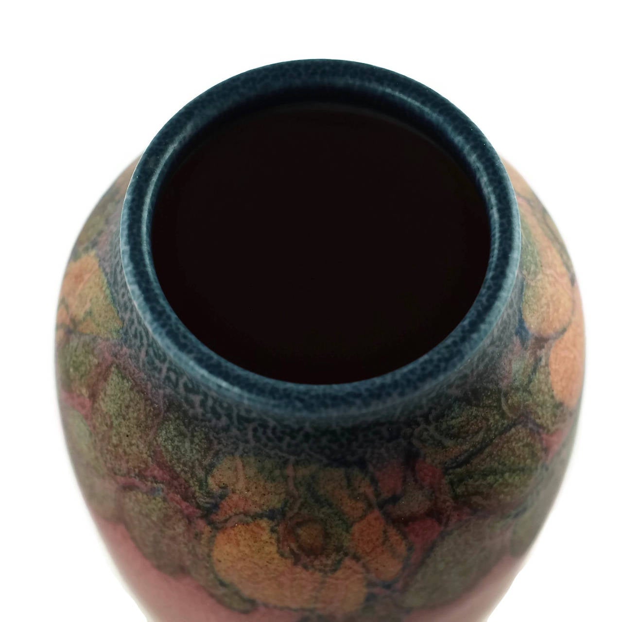 Glazed Rookwood Pottery Nasturtium Vellum Vase, Signed Sallie Coyne