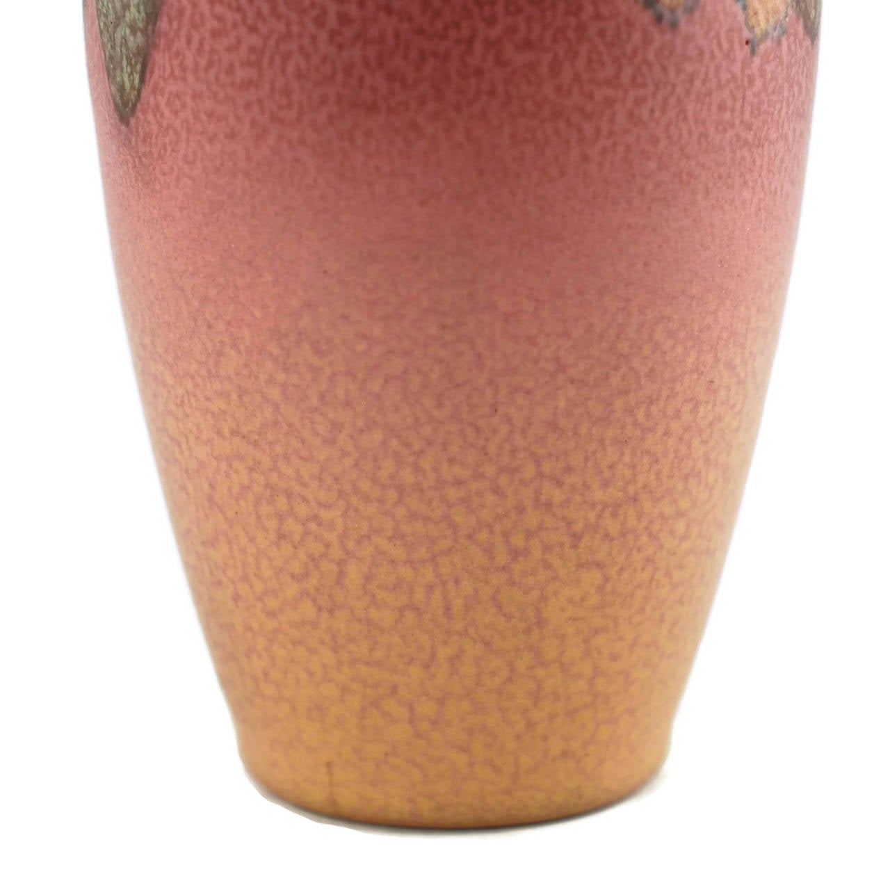 Rookwood Pottery Nasturtium Vellum Vase, Signed Sallie Coyne In Excellent Condition In Cincinnati, OH