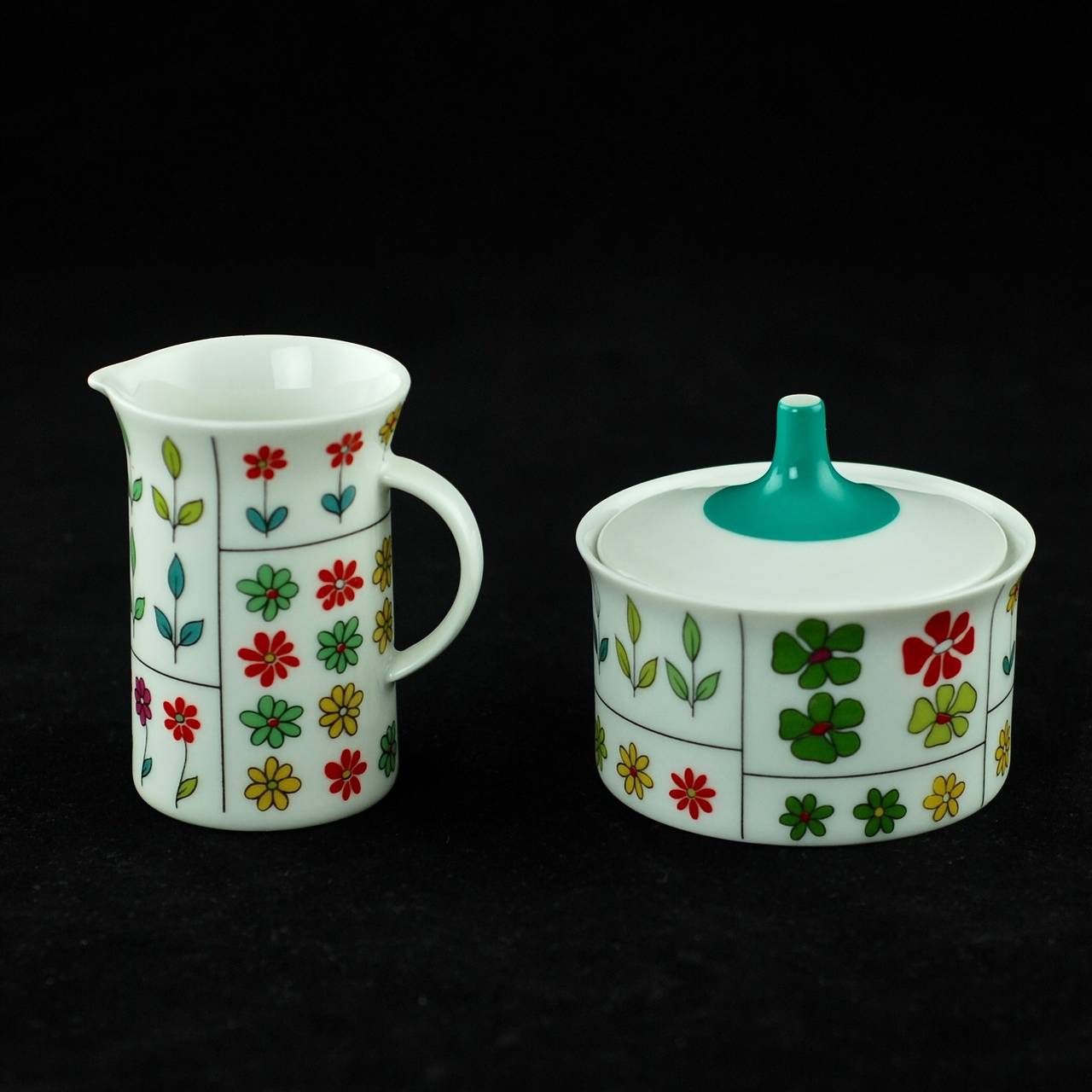 Mid-Century Modern Emilio Pucci for Rosenthal 'Piemonte' Porcelain Coffee Set