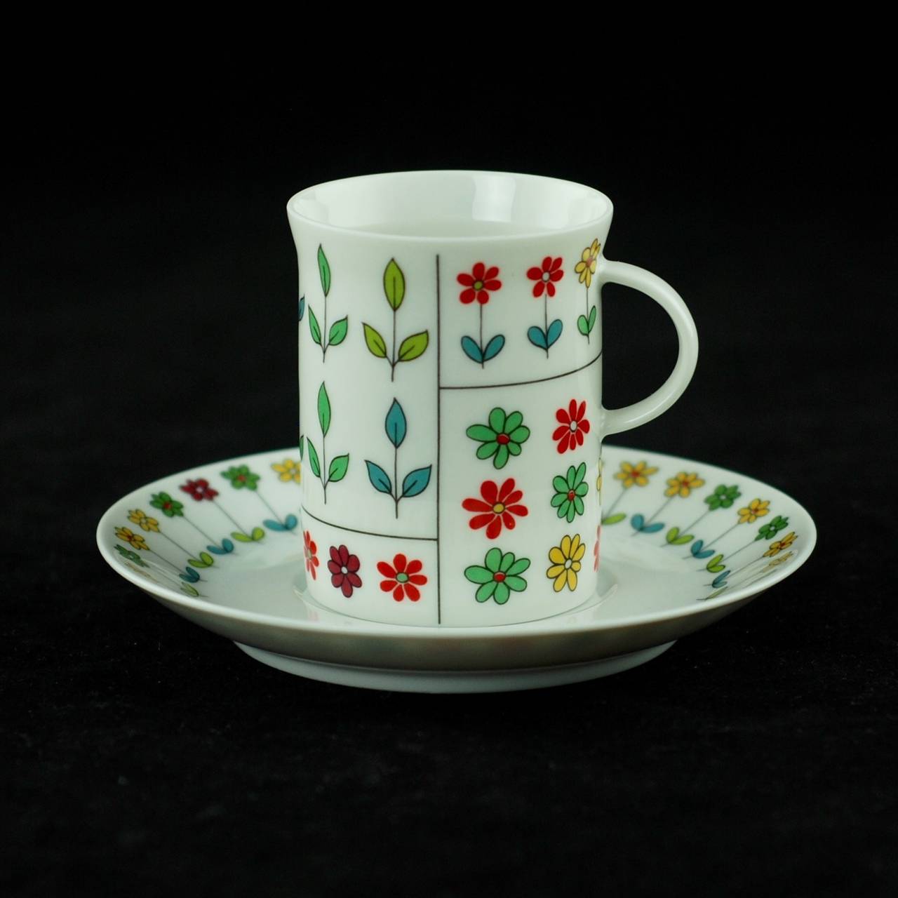 Glazed Emilio Pucci for Rosenthal 'Piemonte' Porcelain Coffee Set