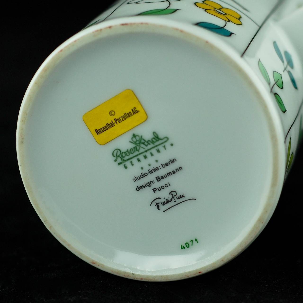 Mid-20th Century Emilio Pucci for Rosenthal 'Piemonte' Porcelain Coffee Set
