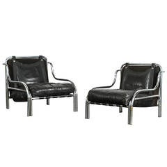 Pair of Stringa Armchairs by Gae Aulenti