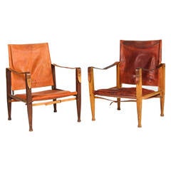 Kaare Klint Safari Chairs for Rud Rasmussen