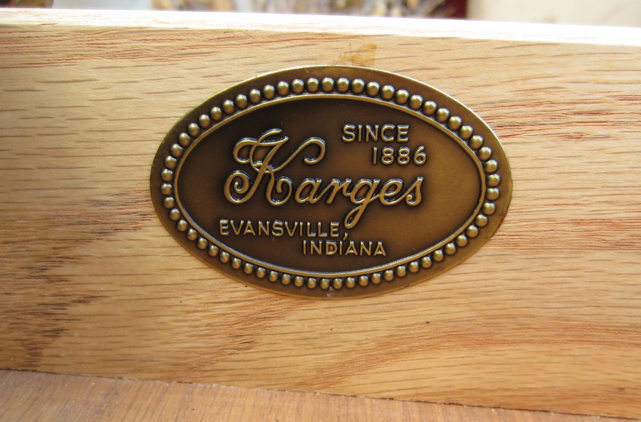 American Regency Karges Furniture Bronze Leaf Gallery Buffet Cabinet