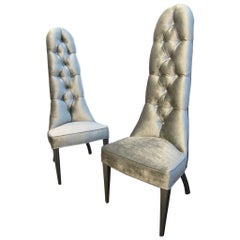 Used Mid-Century Phyllis Morris Original design Velvet "Lipstick" Chairs 