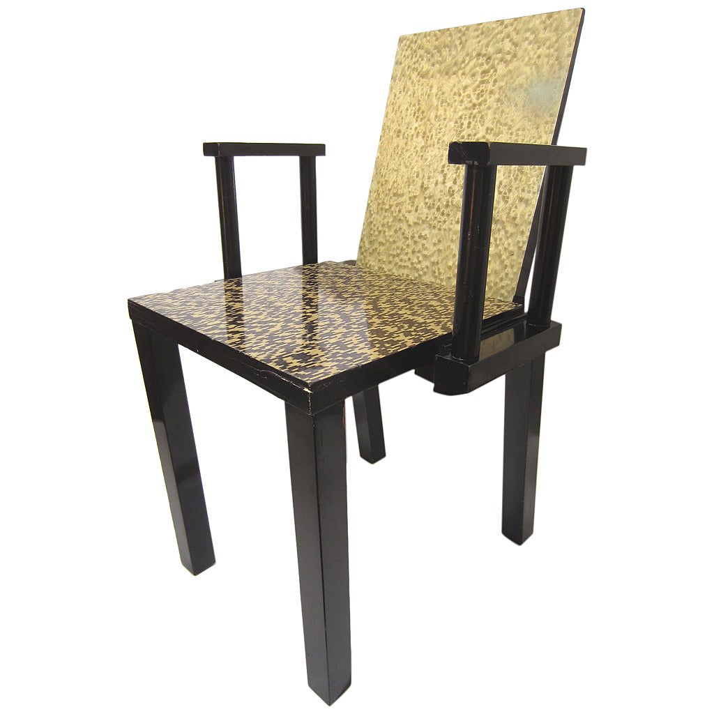 Post Modern Wood Furniture post modern era constantin boym armchair, "nota bene," memphis era Post Modern Wood Furniture post modern era constantin boym armchair, "nota bene," memphis era