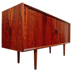 Danish Modern Brazilian Rosewood Credenza by Ib Kofod-Larsen, 1960s