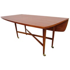 Vintage 1960 Drexel Declaration Kipp Stewart McDougell Drop-Leaf Sofa Table