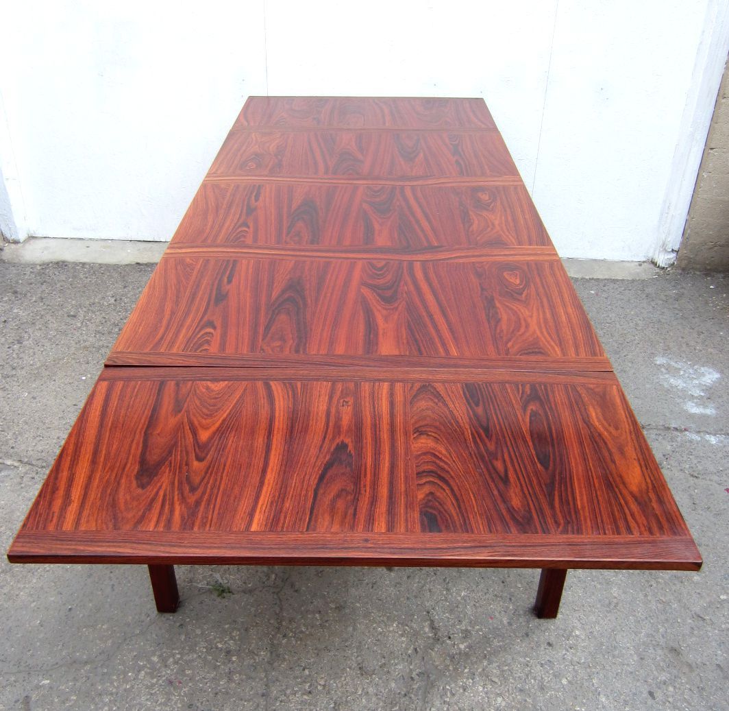 Mid Century Danish Modern Eight Foot Rosewood Dining Table By Kai Scandinavian Modern Mid Century Danish Eight Foot Rosewood Dining Table By Kai Winding