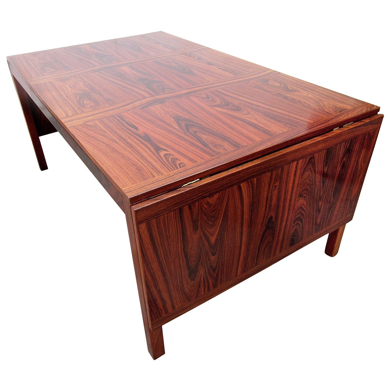 Mid-Century Danish Modern Eight-Foot Rosewood Dining Table by Kai Winding
